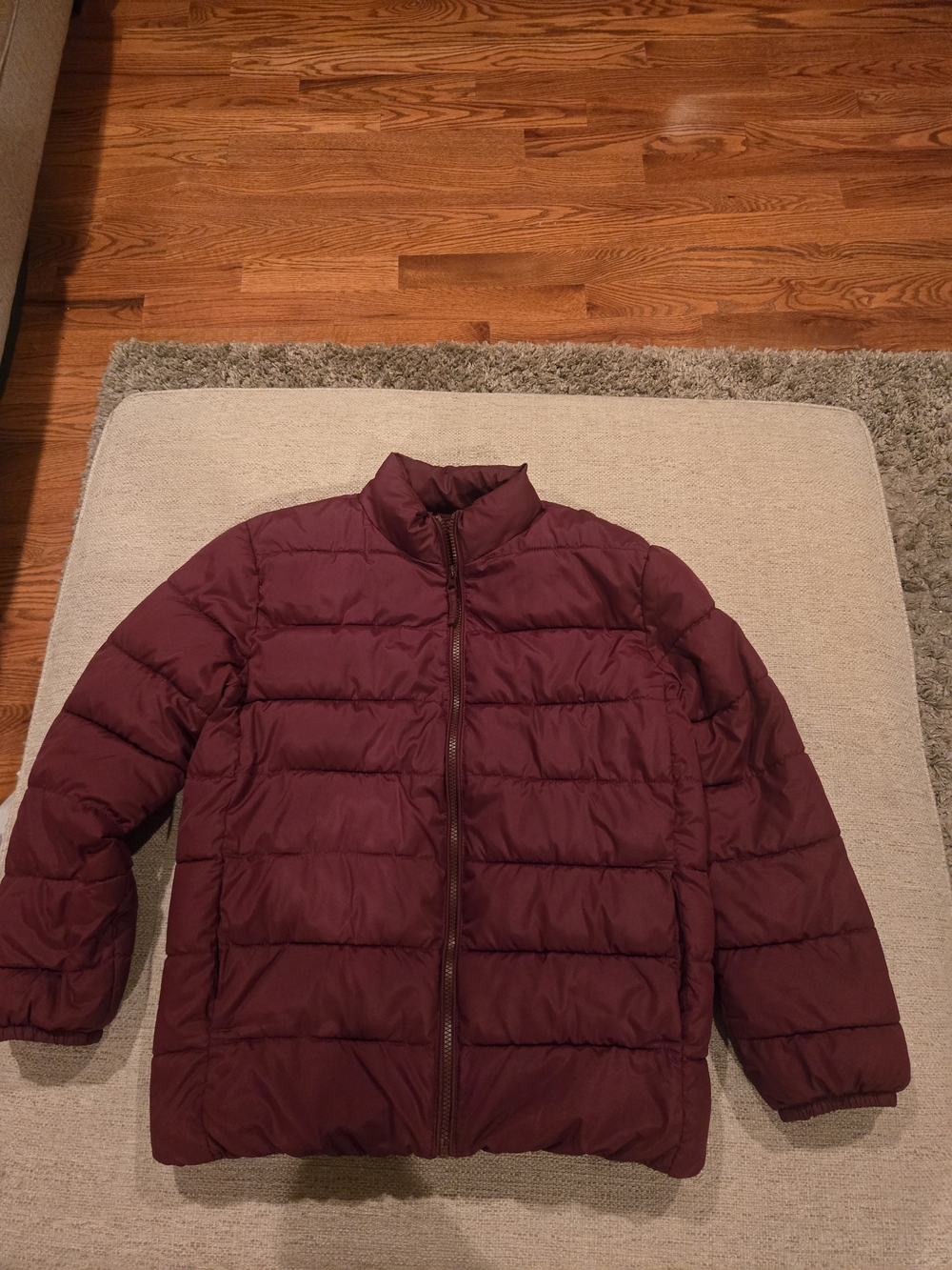 The Children's Place Maroon Puffer Jacket